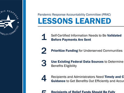 screenshot of the PRAC lessons learned infographic